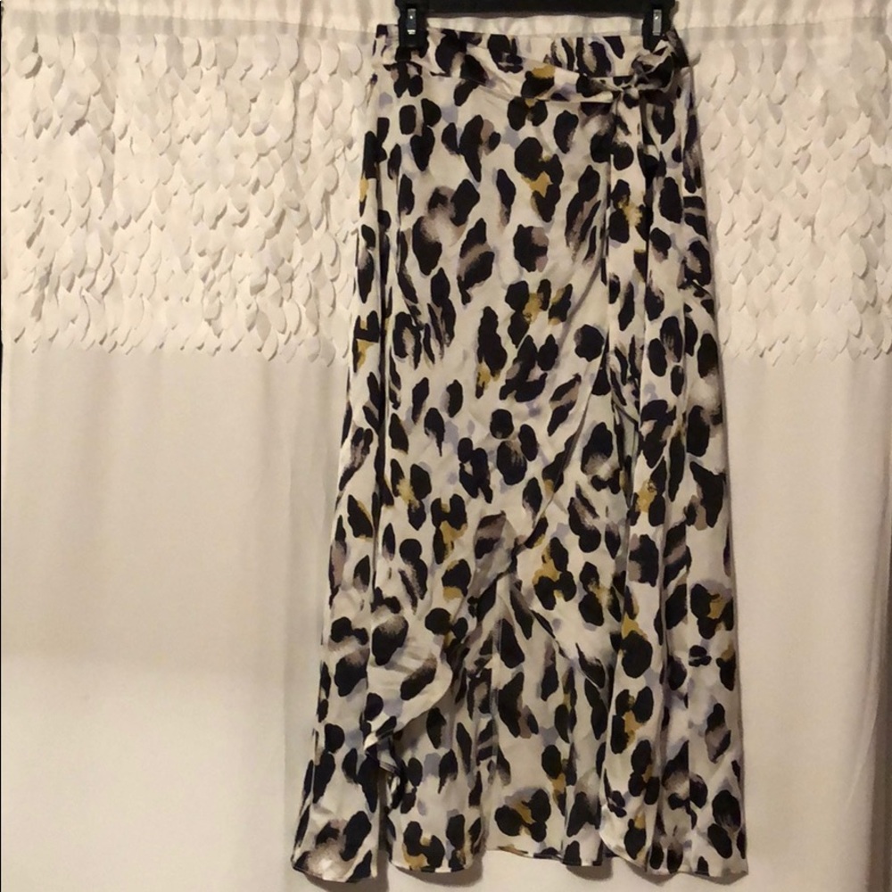 Cheetah Print Midi Skirt